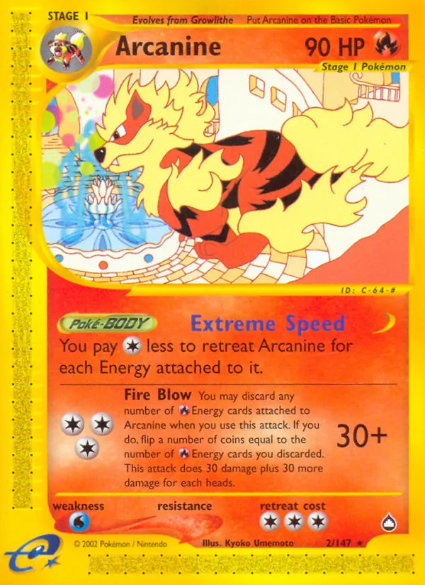 2 Arcanine – Aquapolis