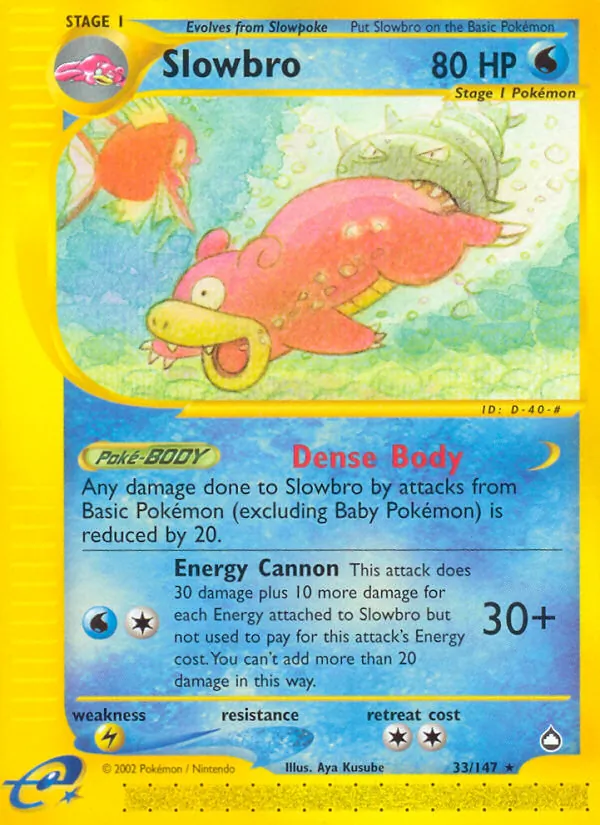 33 Slowbro – Aquapolis