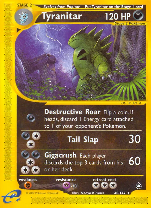 40 Tyranitar – Aquapolis