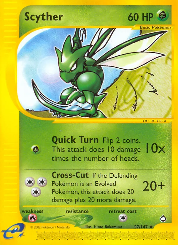 57 Scyther – Aquapolis