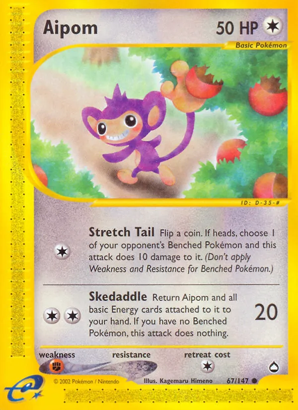 67 Aipom – Aquapolis