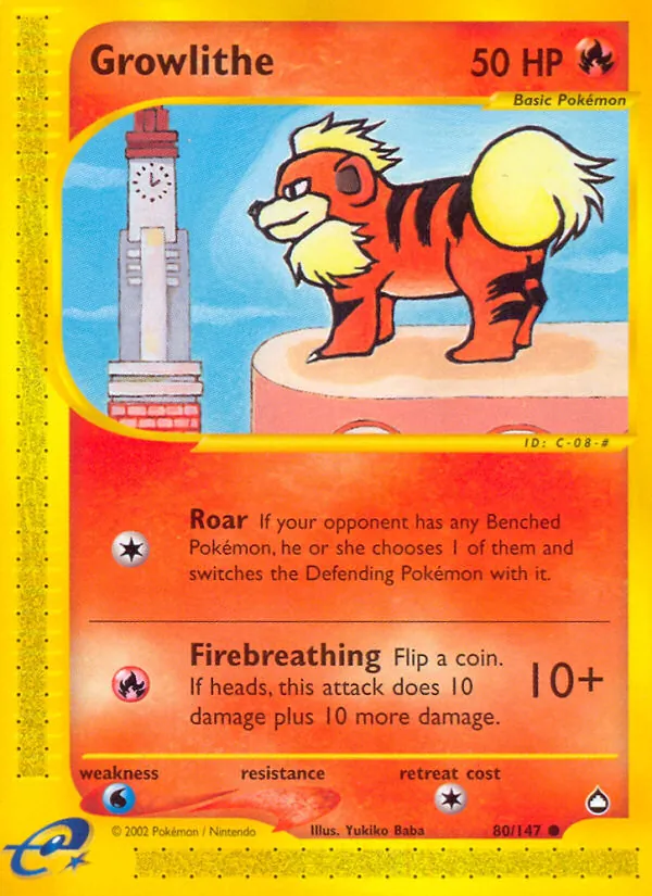 80 Growlithe – Aquapolis
