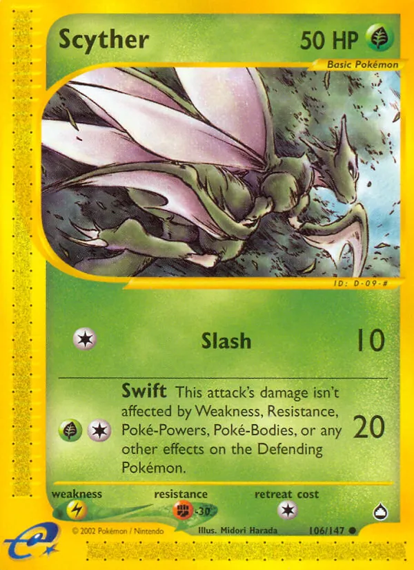 106-RH Scyther – Aquapolis