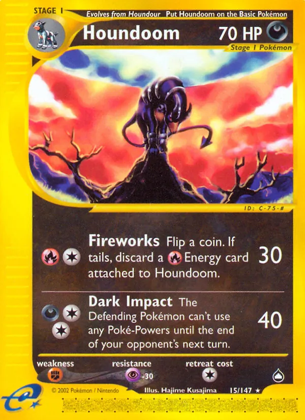 15-RH Houndoom – Aquapolis
