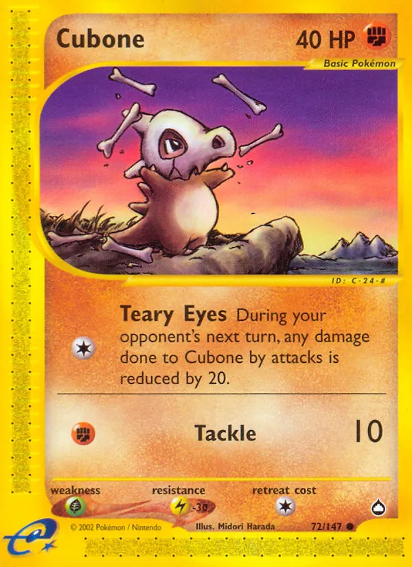72-RH Cubone – Aquapolis