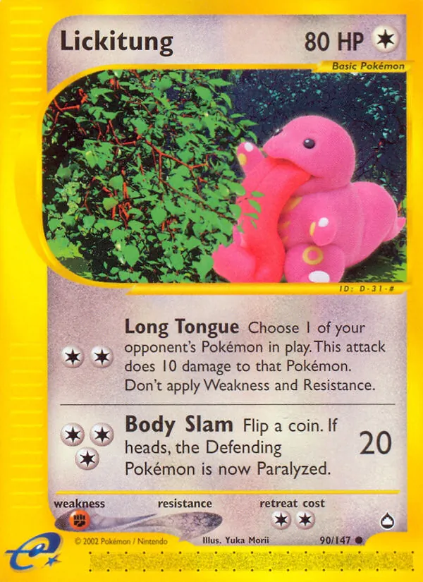 90-RH Lickitung – Aquapolis