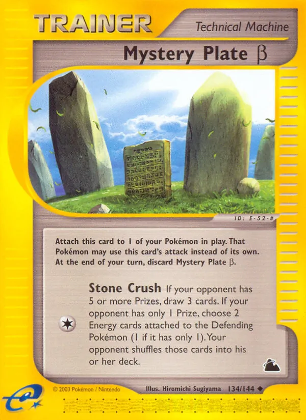 134 Mystery Plate β – Skyridge