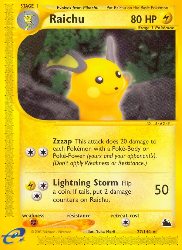 27-RH Raichu – Skyridge