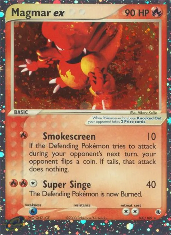 100 Magmar ex – Ruby & Sapphire