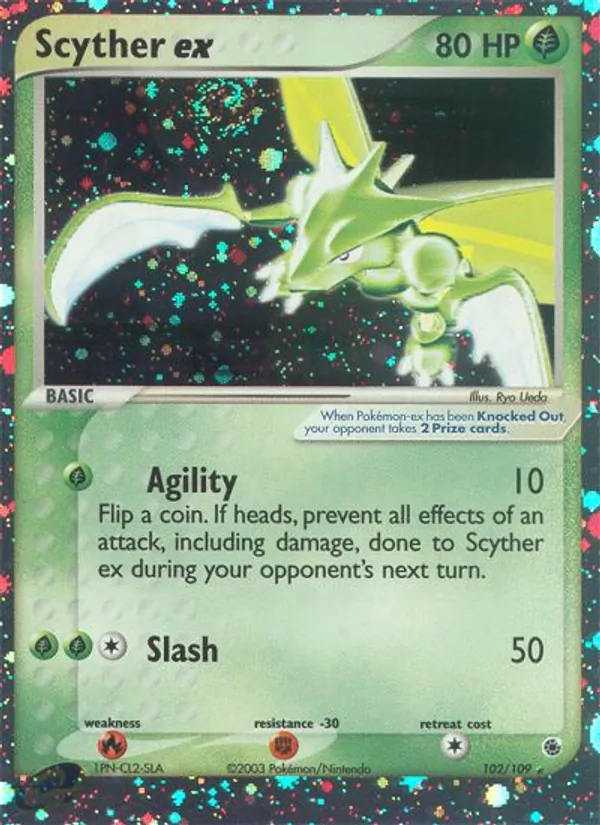 102 Scyther ex – Ruby & Sapphire