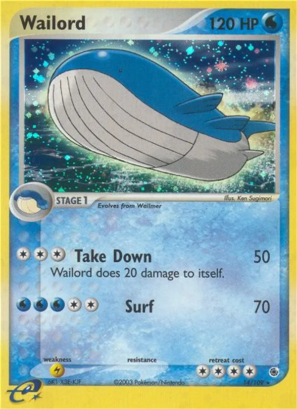 14 Wailord – Ruby & Sapphire