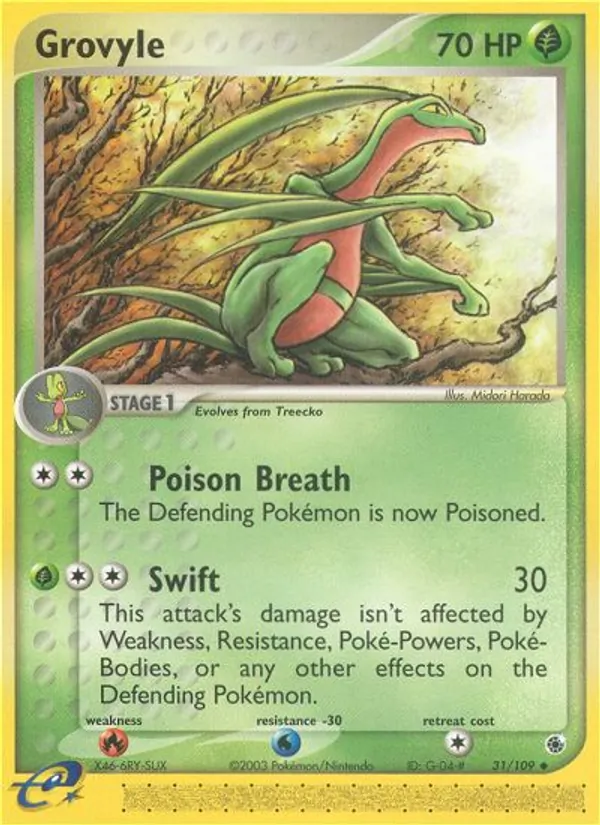 31 Grovyle – Ruby & Sapphire