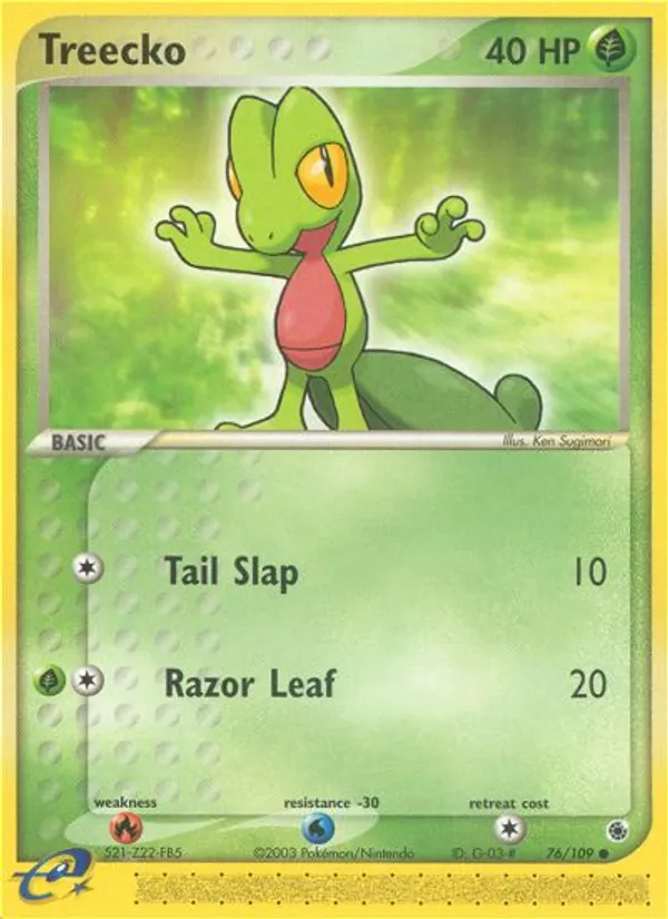 76-RH Treecko – Ruby & Sapphire
