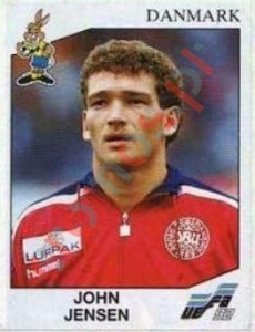 225 John Jensen – UEFA Euro Sweden 1992 Panini