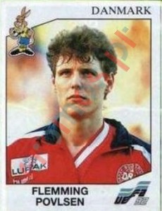 232 Flemming Povlsen – UEFA Euro Sweden 1992 Panini