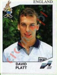 105 David Platt – UEFA Euro Sweden 1992 Panini