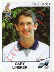 110 Gary Lineker – UEFA Euro Sweden 1992 Panini