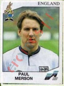 113 Paul Merson – UEFA Euro Sweden 1992 Panini
