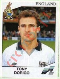 97 Tony Dorigo – UEFA Euro Sweden 1992 Panini
