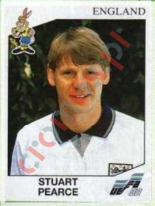 99 Stuart Pearce – UEFA Euro Sweden 1992 Panini