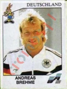 201 Andreas Brehme – UEFA Euro Sweden 1992 Panini