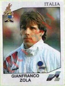 250 Gianfranco Zola – UEFA Euro Sweden 1992 Panini