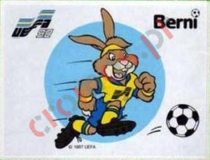 256 Berni Mascots – UEFA Euro Sweden 1992 Panini