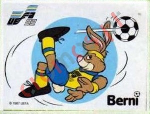 257 Berni Mascots – UEFA Euro Sweden 1992 Panini
