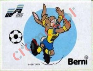 260 Berni Mascots – UEFA Euro Sweden 1992 Panini