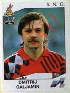 172 Dmitri Galyamin – UEFA Euro Sweden 1992 Panini