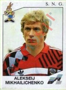 182 Aleksei Mikhailichenko – UEFA Euro Sweden 1992 Panini
