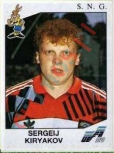 184 Sergei Kiryakov – UEFA Euro Sweden 1992 Panini