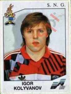 186 Igor Kolyvanov – UEFA Euro Sweden 1992 Panini