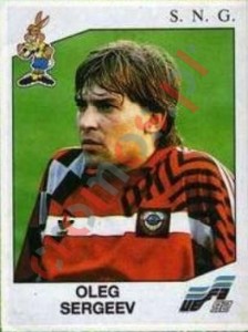 188 Oleg Sergeev – UEFA Euro Sweden 1992 Panini