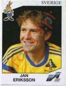21 Jan Eriksson – UEFA Euro Sweden 1992 Panini