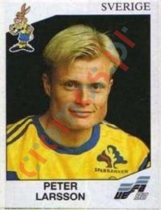 23 Peter Larsson – UEFA Euro Sweden 1992 Panini