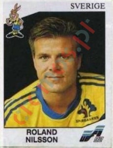 26 Roland Nilsson – UEFA Euro Sweden 1992 Panini