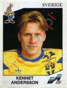 35 Kennet Andersson – UEFA Euro Sweden 1992 Panini