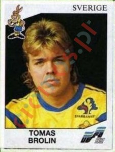 36 Tomas Brolin – UEFA Euro Sweden 1992 Panini