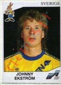 38 Johnny Ekstrom – UEFA Euro Sweden 1992 Panini