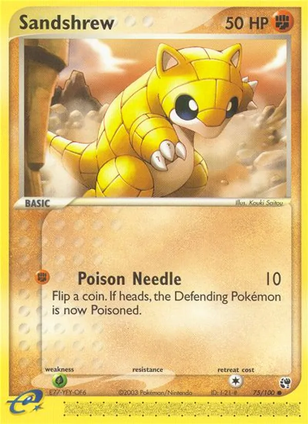 75 Sandshrew – Sandstorm