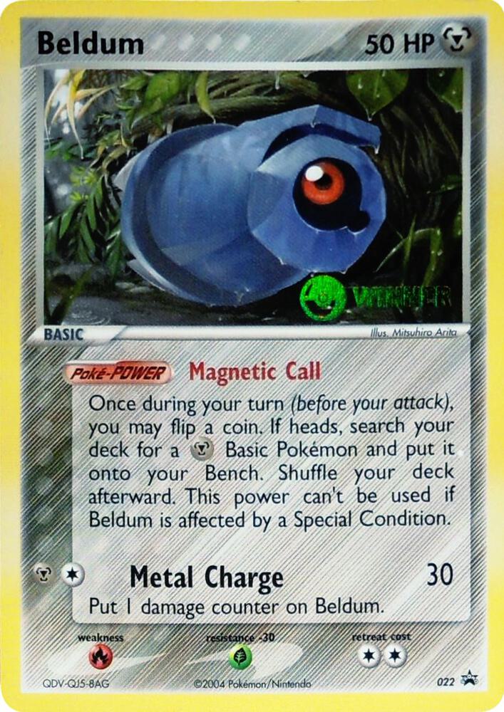 22-holo-winner Beldum (Holo, Winner stamp) – Nintendo Black Star Promos