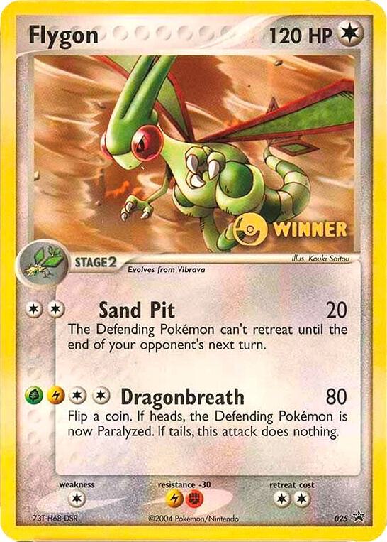 25-normal-winner Flygon (Winner stamp) – Nintendo Black Star Promos