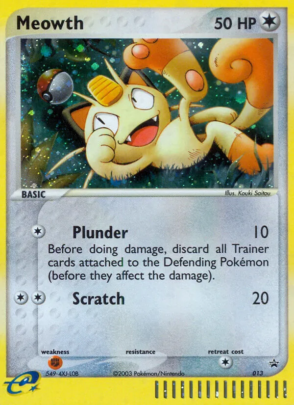 13 Meowth – Nintendo Black Star Promos