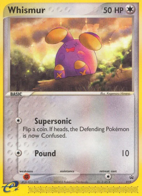 19 Whismur – Nintendo Black Star Promos
