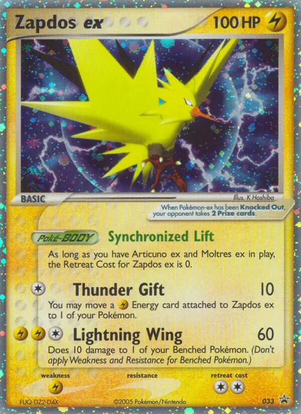 33 Zapdos ex – Nintendo Black Star Promos