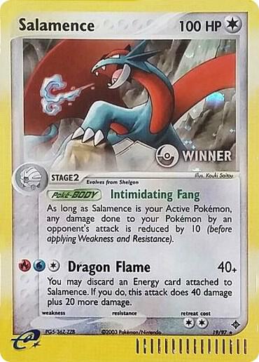 19-holo-cosmos-winner Salamence (Holo, Cosmos Holo, Winner stamp) – Dragon