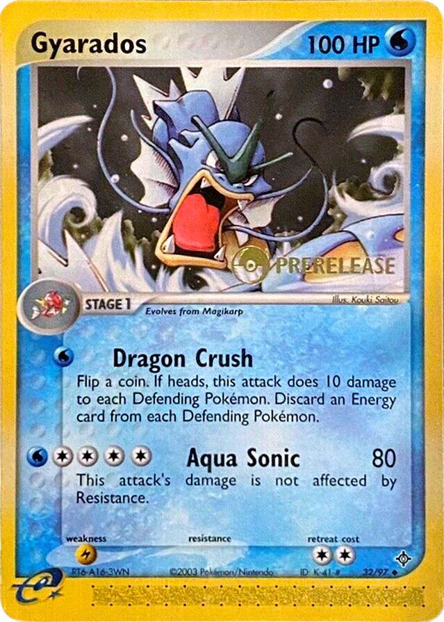 32-normal-prerelease Gyarados (Prerelease stamp) – Dragon