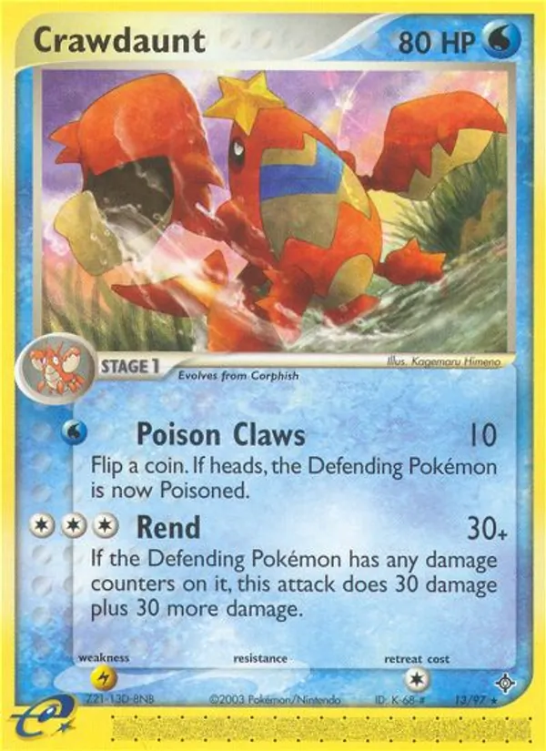 13 Crawdaunt – Dragon