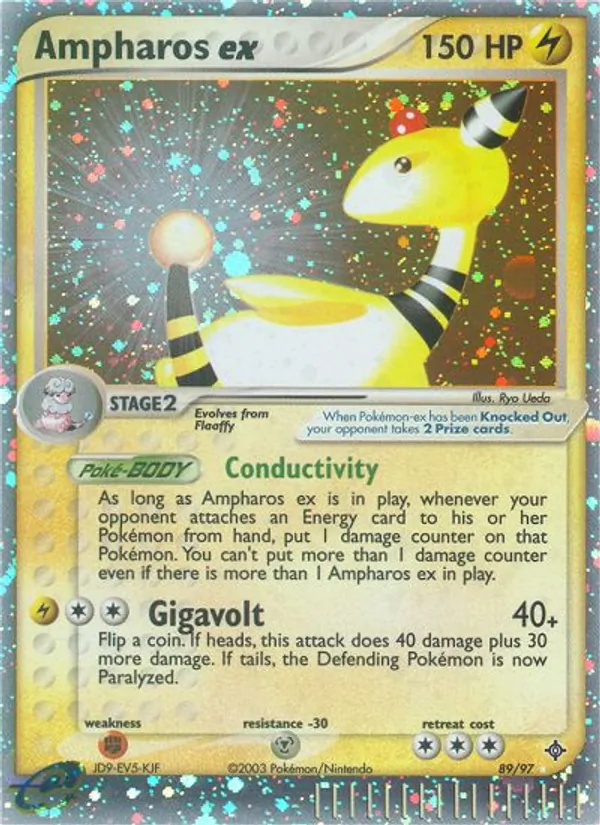 89 Ampharos ex – Dragon